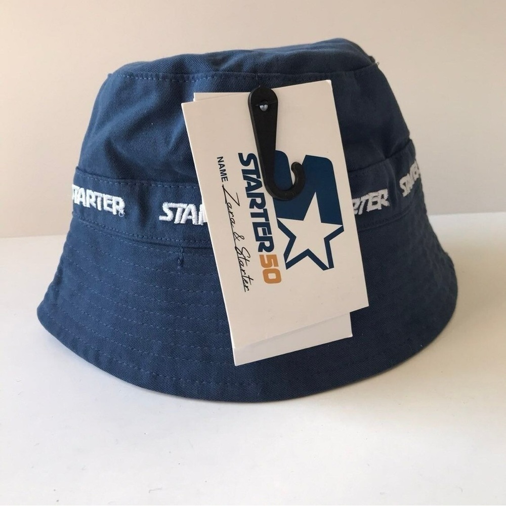 Zara x Starter Navy Blue Bucket Hat